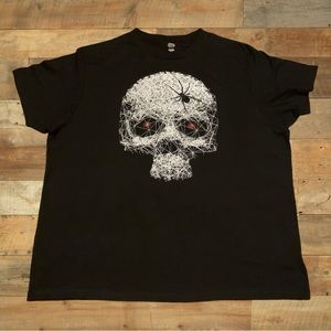 Spirit Halloween Spiderweb Skull Metal Shirt Costume Spooky Spencer’s